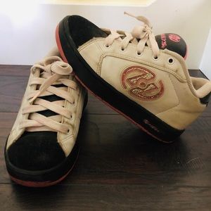 Pink/Black Heelys Size 4